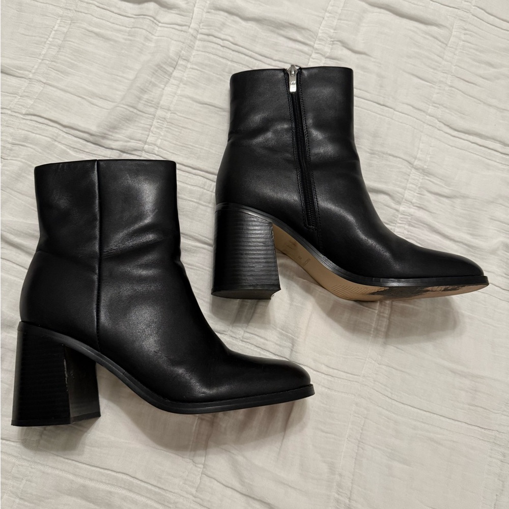 Marc Fisher Black Heeled Boots